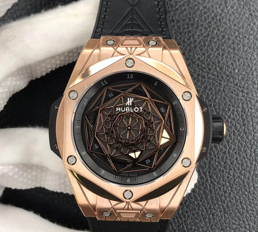 Hublot Big Bang 415.OX.1118.VR.MXM17 WWF Factory 1:1 Best Edition Replica Watch Black Strap